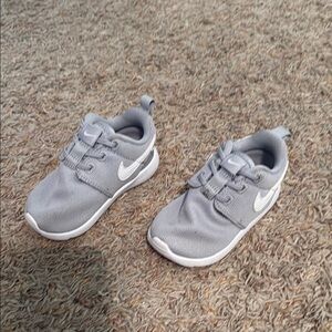 Kids Gray Nike Sneakers